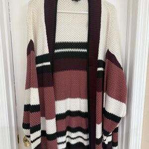 Express Colorblock Knit Cardigan